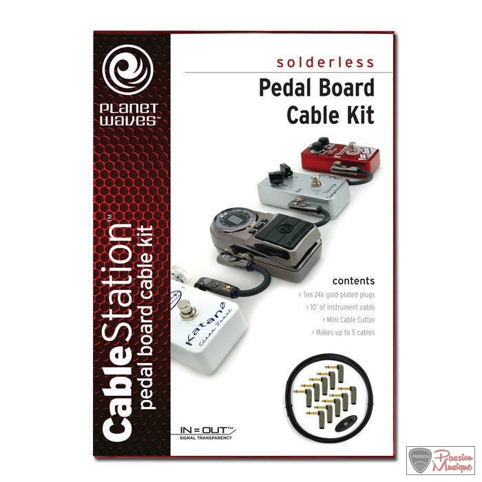 PASSION MUSIQUE - Planet waves cable station pedal board kit
