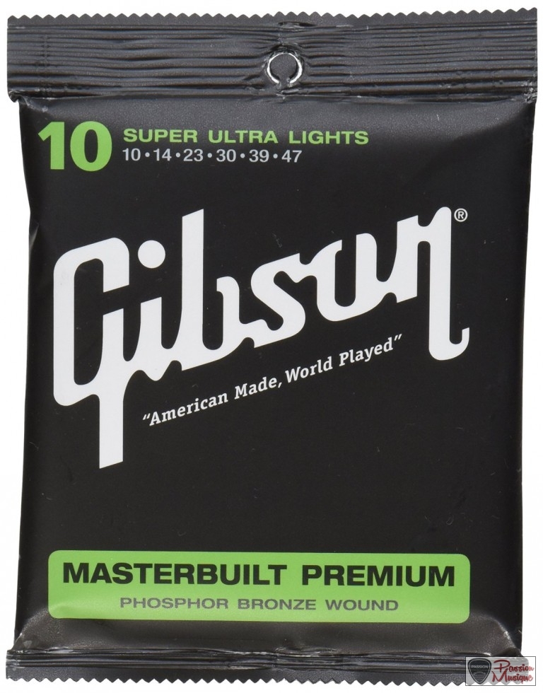 PASSION MUSIQUE - Gibson Masterbuilt Premium Phosphor Bronze 10-47