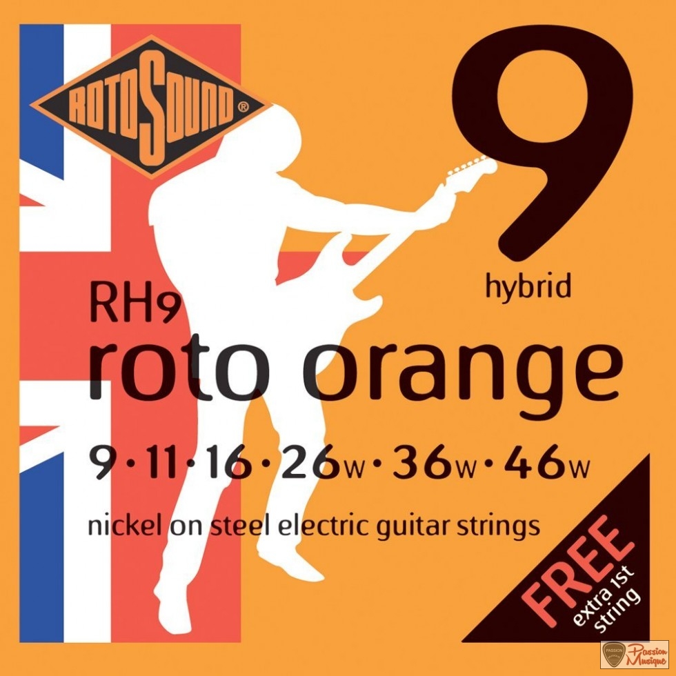 PASSION MUSIQUE - Rotosound RH9 Roto Orange Hybrid 9-46