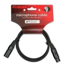KIRLIN Microphone Cable MPC-270 BK 3FT