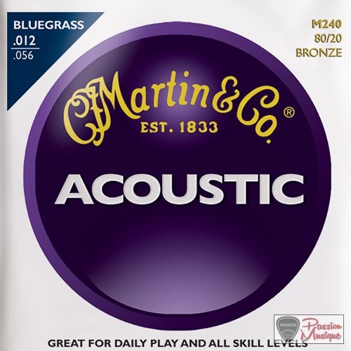 PASSION MUSIQUE - Martin Bluegrass 80/20 12-56 M240