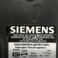 Siemens 30A 2 Pole 120/240V Type Q Breaker
